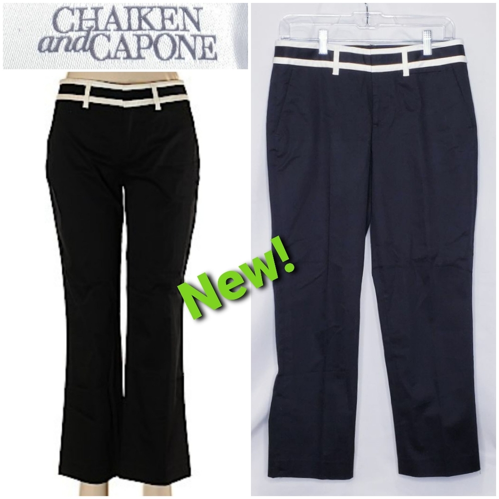 💥FINAL💥Chaiken & Capone NWT! Black dress pants 98% cotton USA sz6🤍